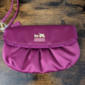 Gently Use Coach Women's Clutch in Rich Purple